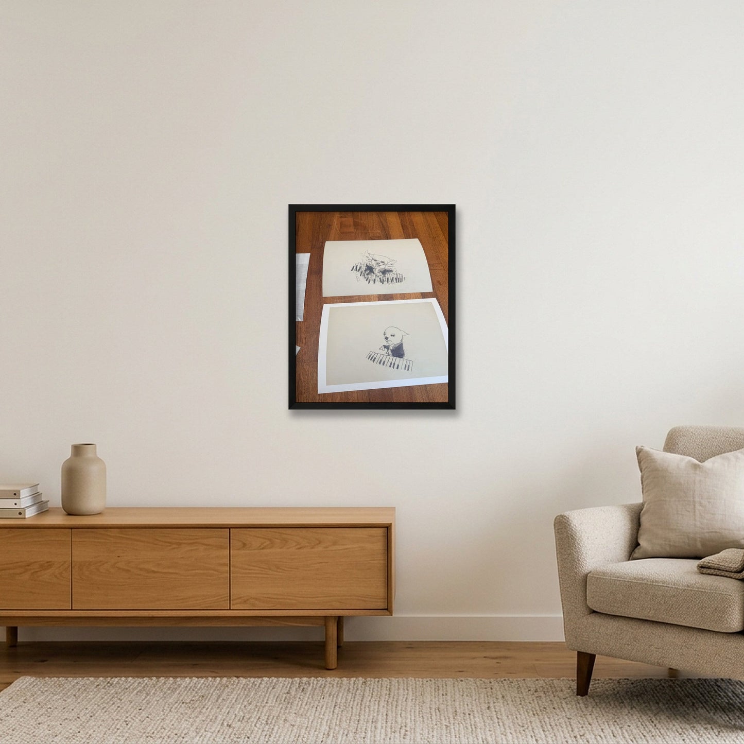 image0 — 40×50cm, 16×20" Black Frame