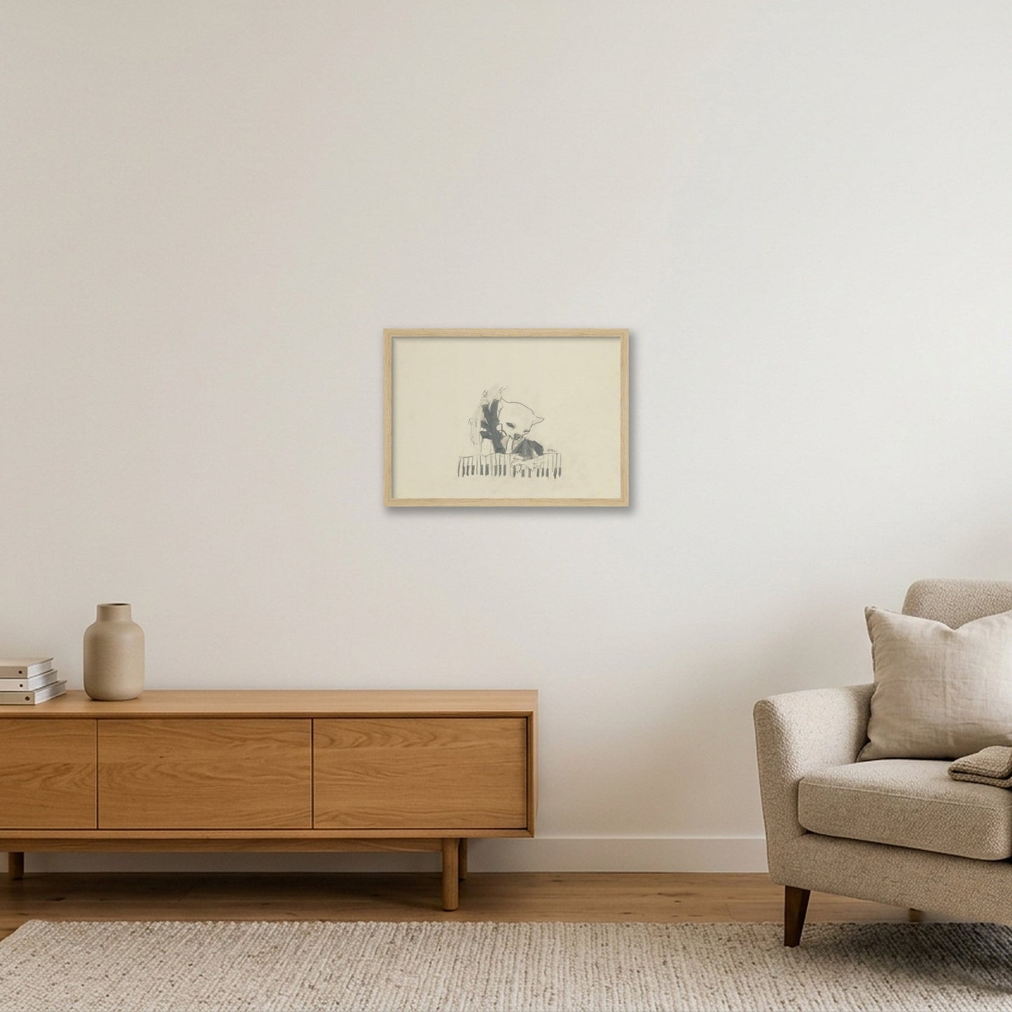 Arpeggio — A3 (42×30cm, 17×12") Oak Frame