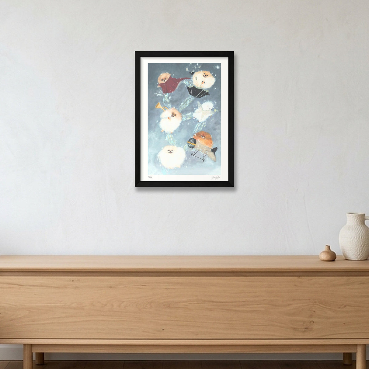 Flight of ideas — A3 (30×42cm, 12×17") Black Frame
