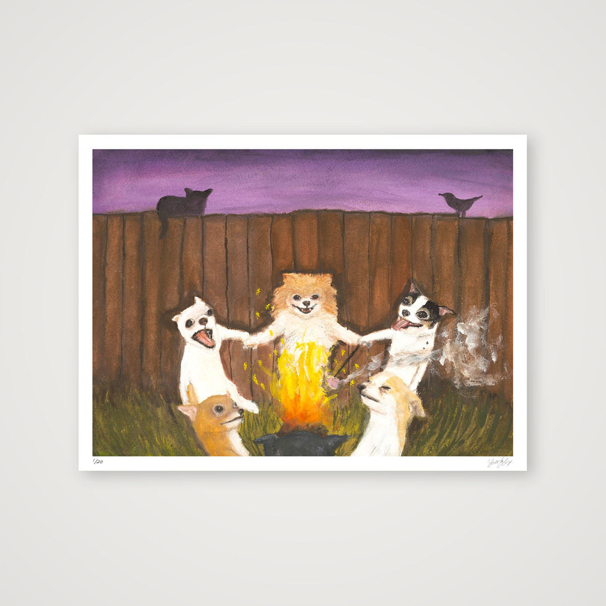 Summer Bonfires — 80×60cm, 31×24" Print only