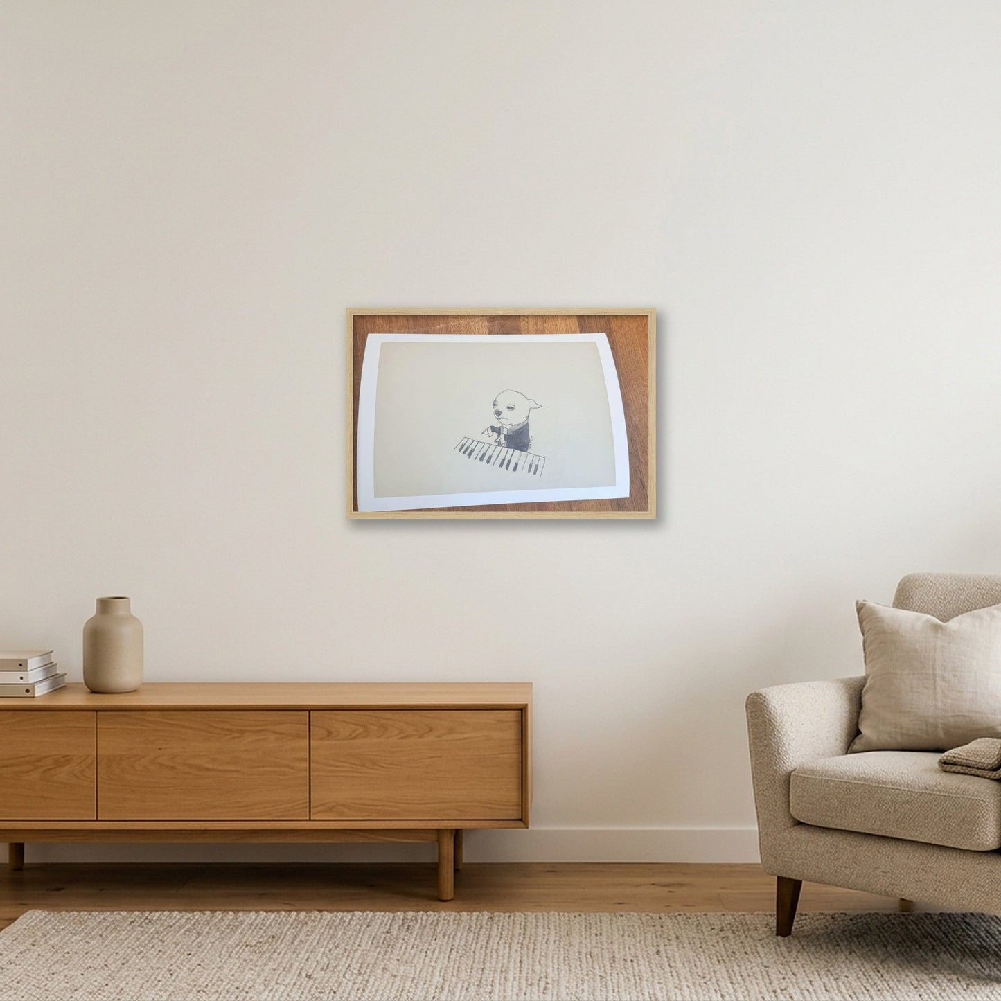 image1 — 60×40cm, 24×16" Oak Frame