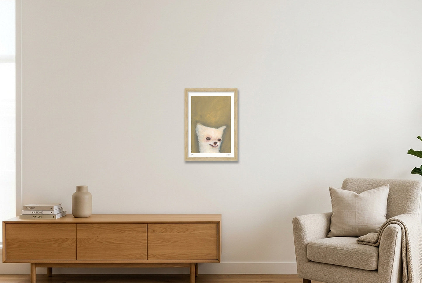 It's all in the micro expressions — A4 (21×30cm, 8×12") Oak Frame