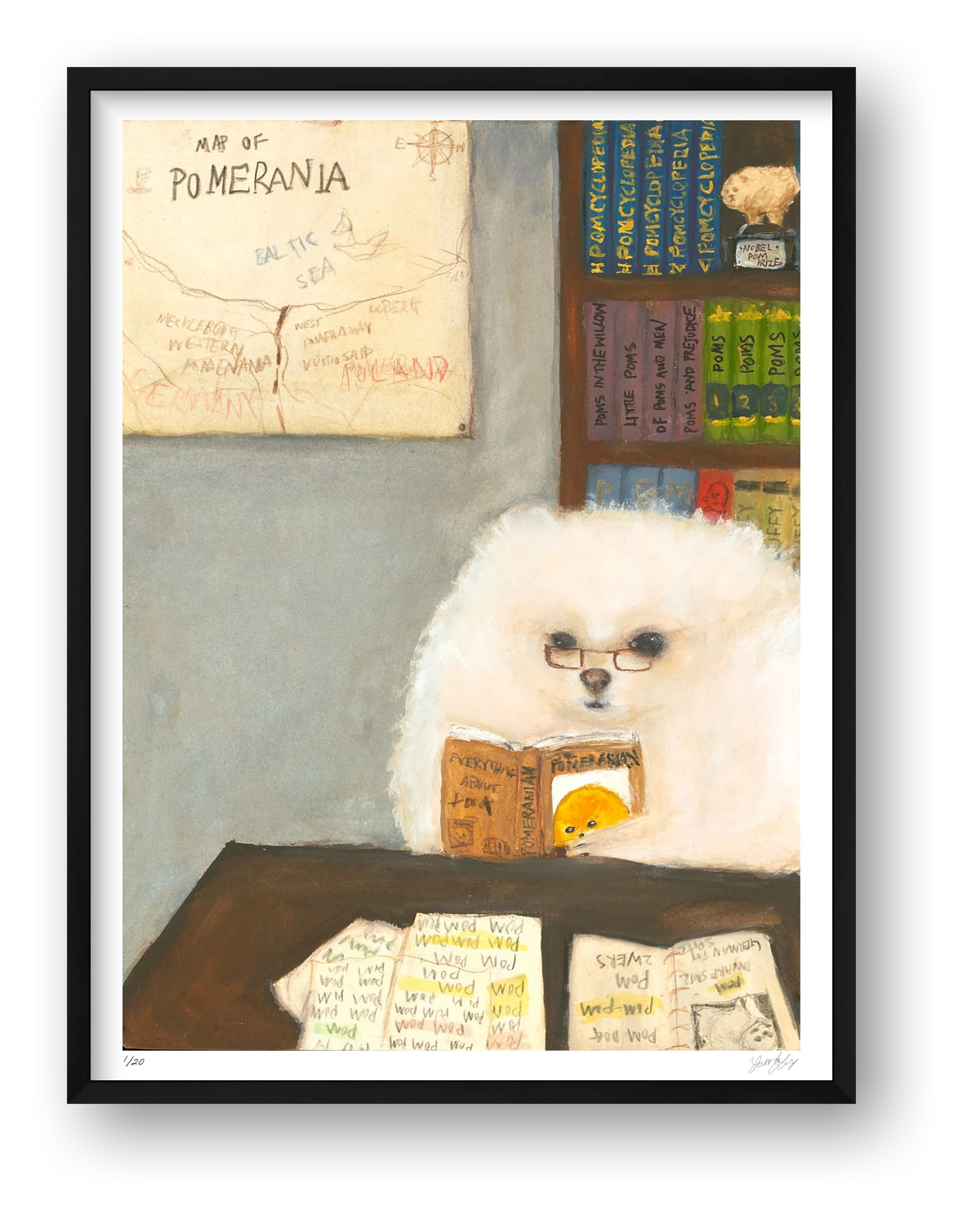 The Pomtellectual — framed