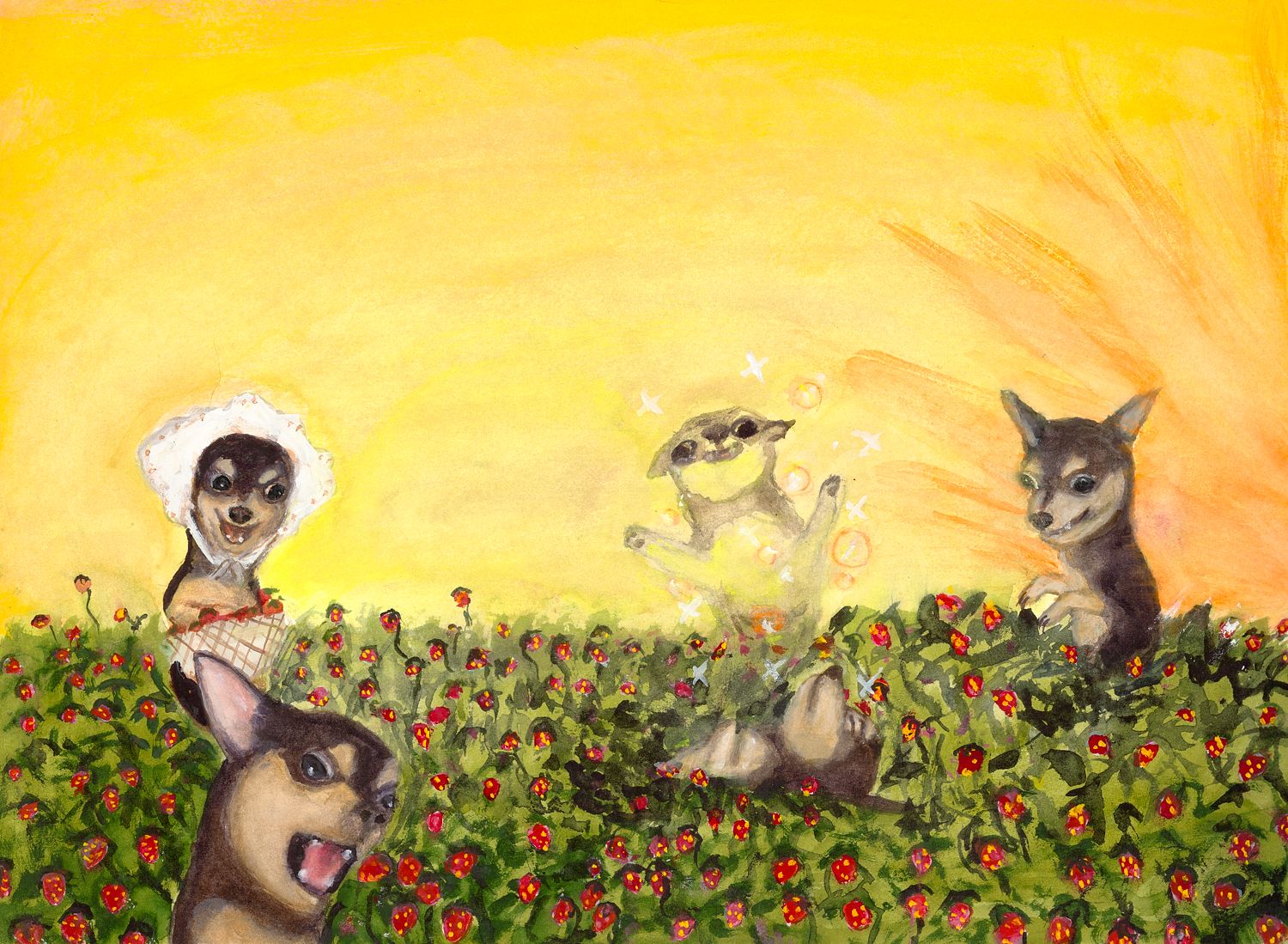 Astral projecting in strawberry fields 