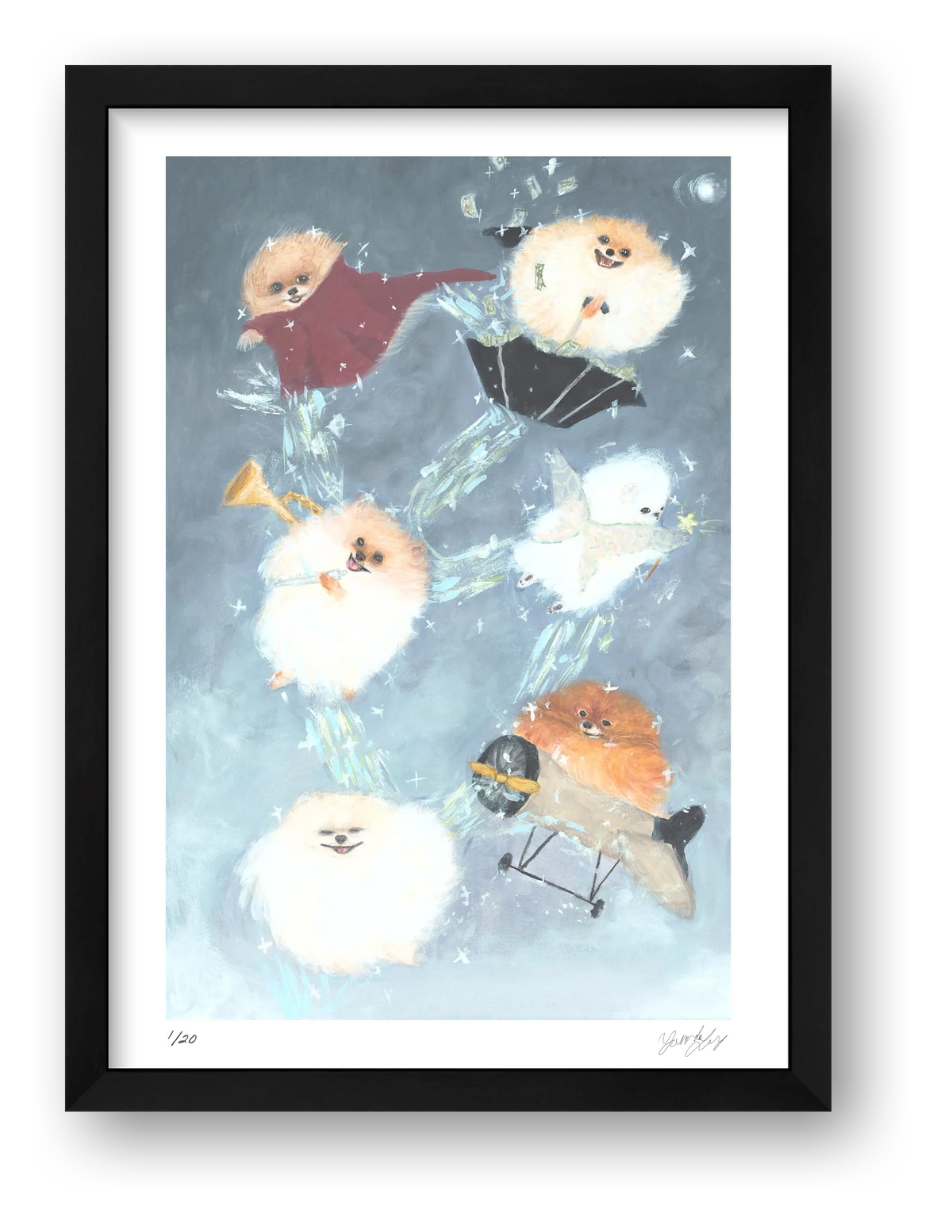 Flight of ideas — framed