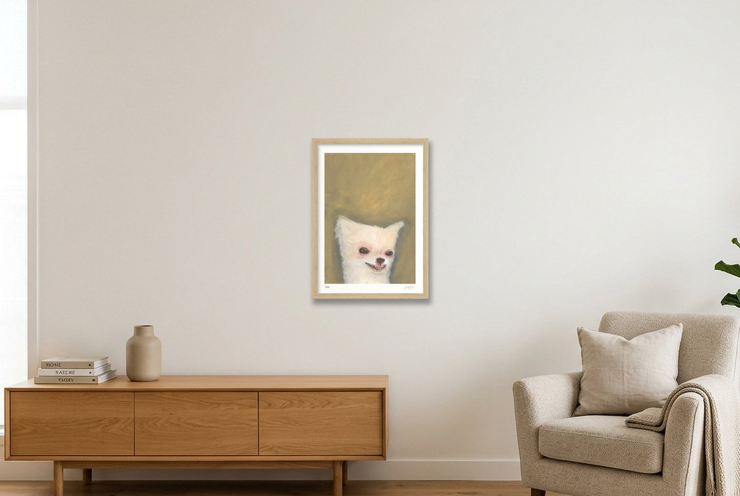 It's all in the micro expressions — A3 (30×42cm, 12×17") Oak Frame