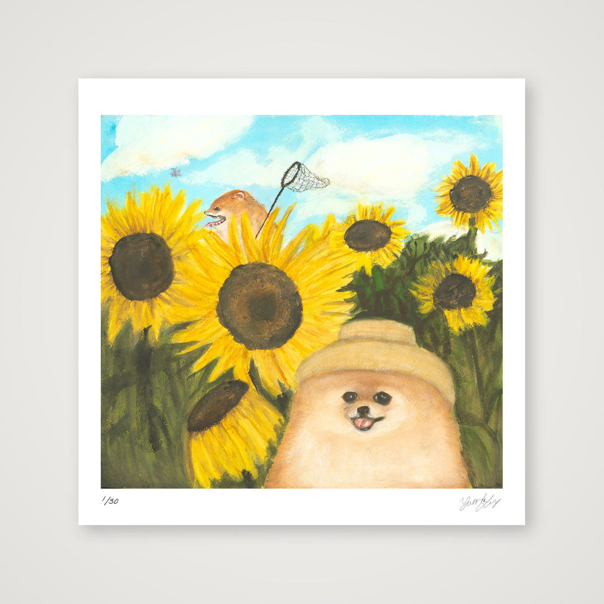 Vincent Van Pom — 30×30cm, 12×12" Print only