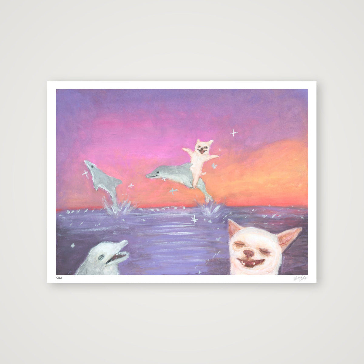 Chiwawas and Dorufins — 80×60cm, 31×24" Print only