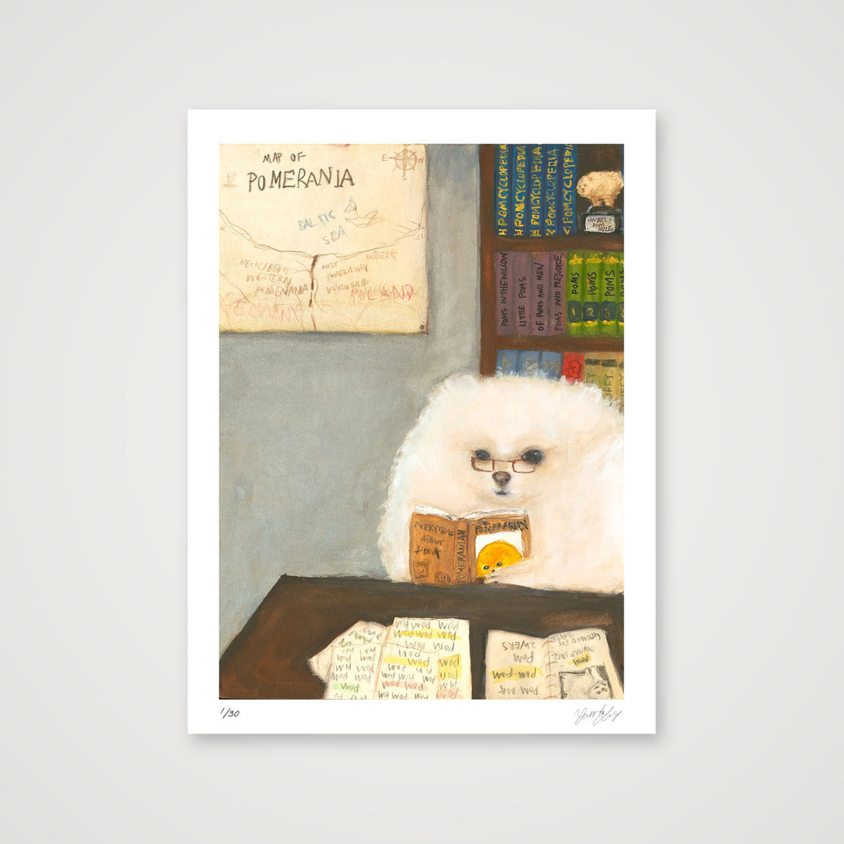 The Pomtellectual — 30×40cm, 12×16" Print only