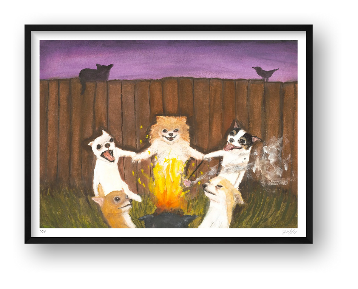 Summer Bonfires — framed