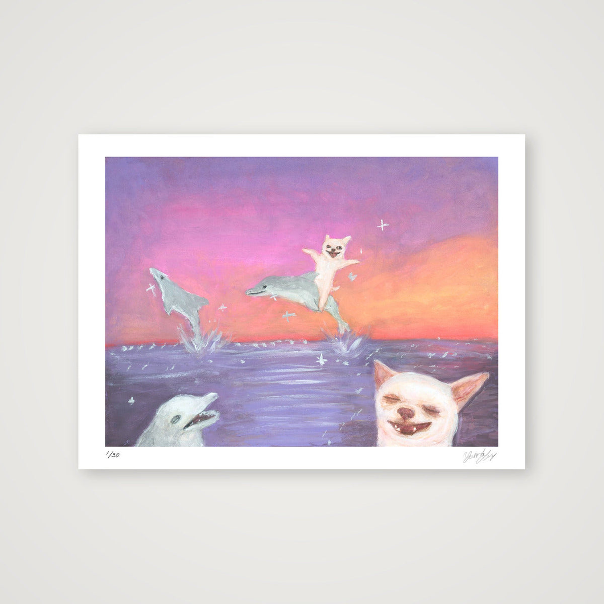 Chiwawas and Dorufins — 40×30cm, 16×12" Print only
