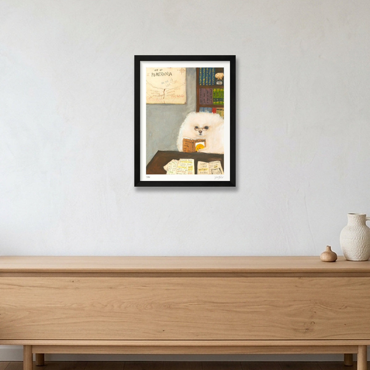 The Pomtellectual — 30×40cm, 12×16" Black Frame
