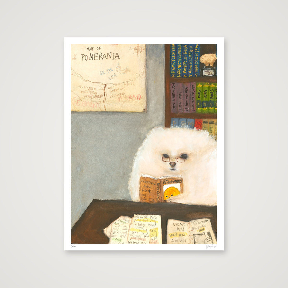 The Pomtellectual — 60×80cm, 24×31" Print only