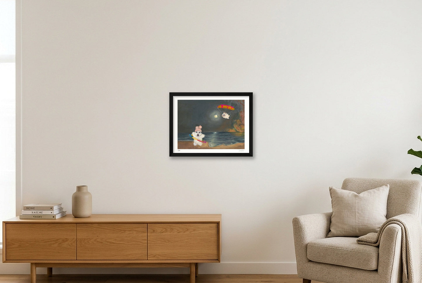 Currently I am focusing on my ab routine  — 40×30cm, 16×12" Black Frame
