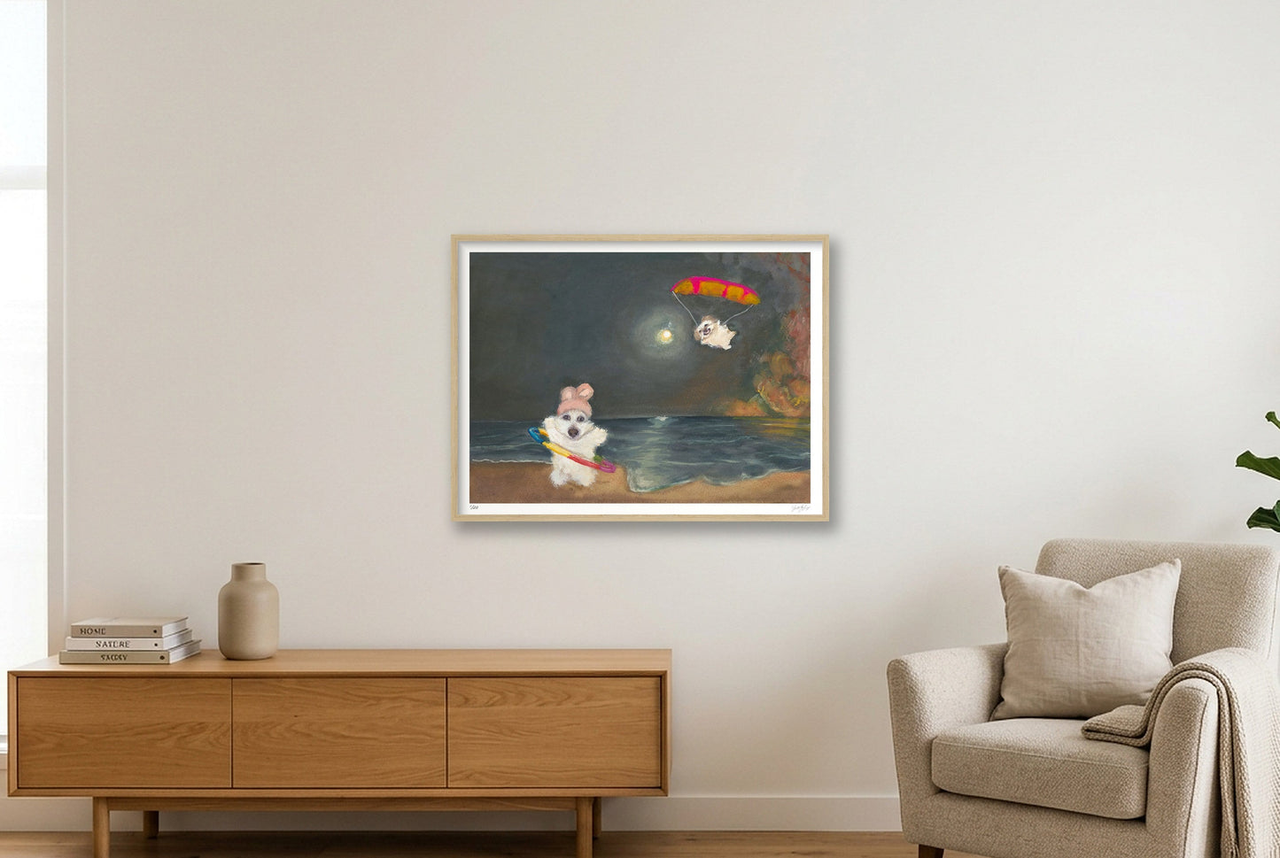 Currently I am focusing on my ab routine  — 80×60cm, 31×24" Oak Frame