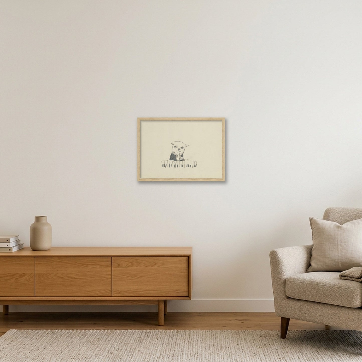 First Note — A3 (42×30cm, 17×12") Oak Frame