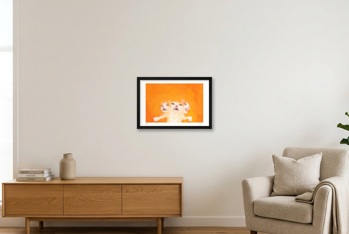 Sudden change of plan (The Feeling) — 45×30cm, 18×12" Black Frame