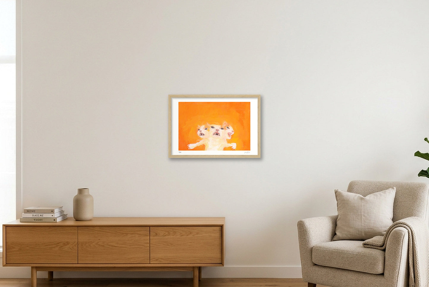 Sudden change of plan (The Feeling) — 45×30cm, 18×12" Oak Frame