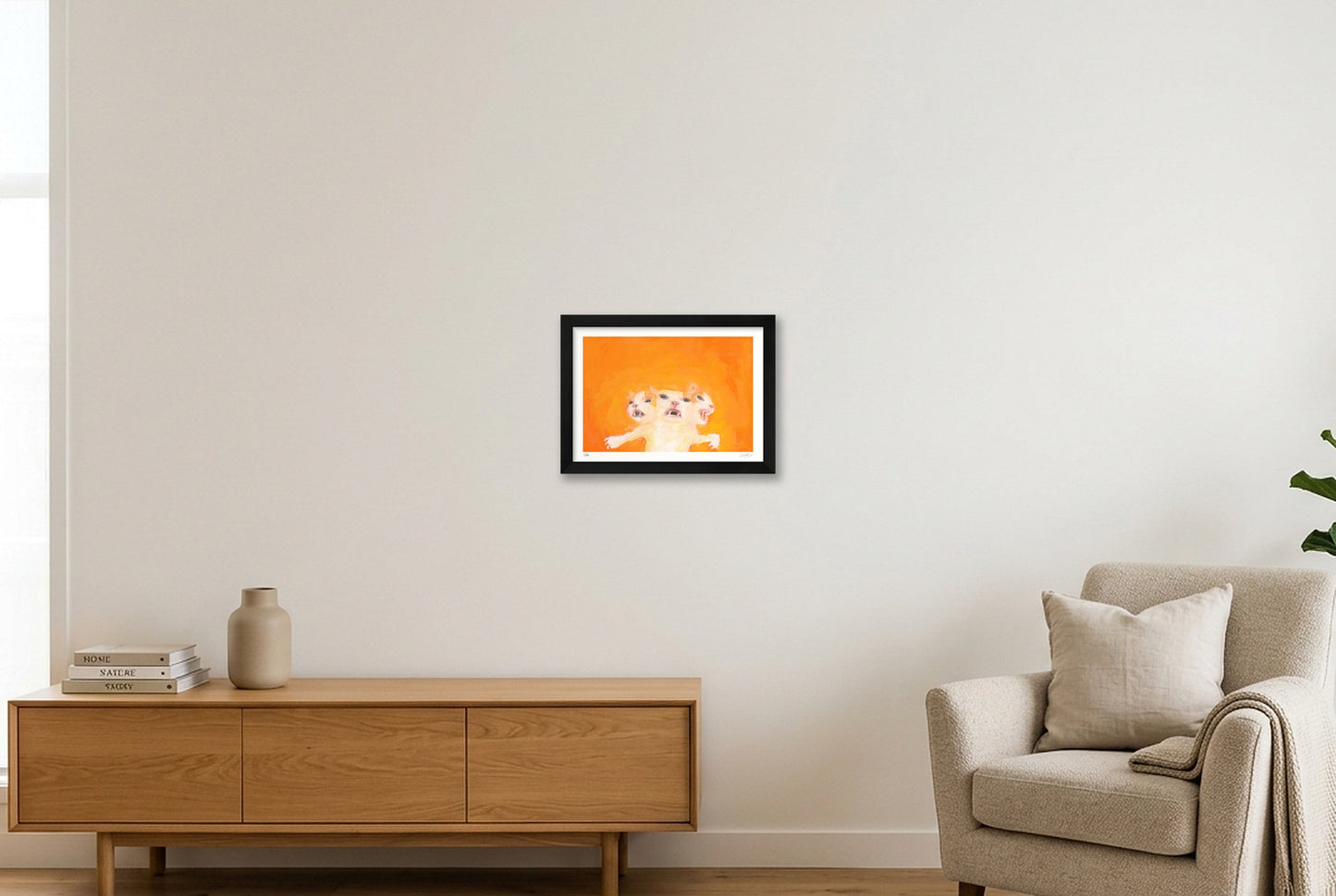 Sudden change of plan (The Feeling) — A4 (30×21cm, 12×8") Black Frame